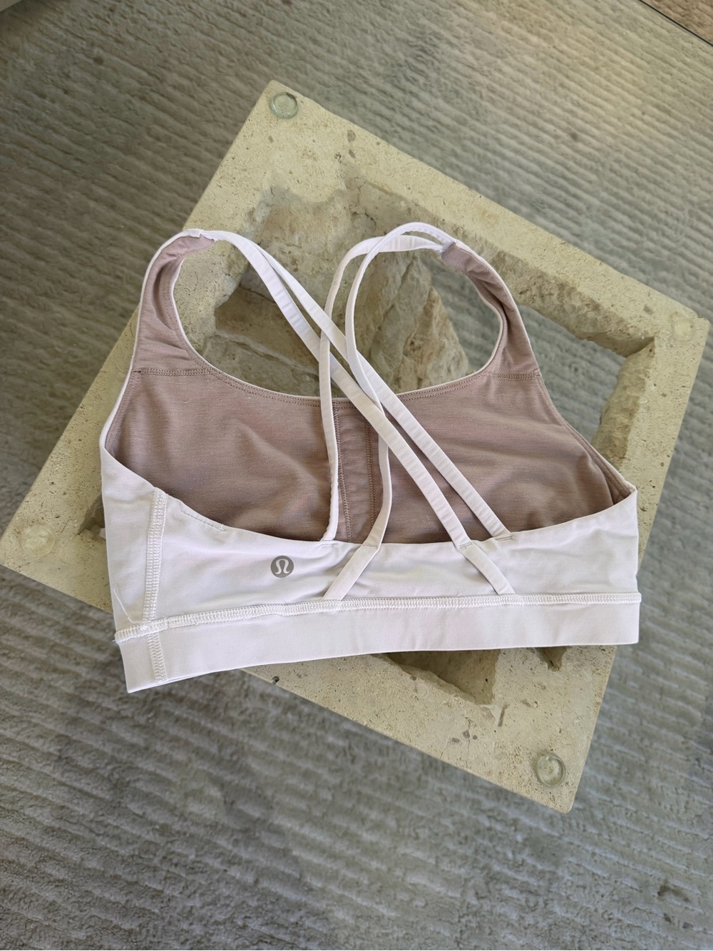 Lululemon White Sports Bra